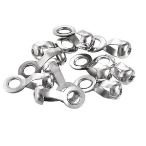 Ball Chain Connector 6mm 6.5mm Hole Pull Loop Link Stainless Steel 10pcs - Picture 1 of 6