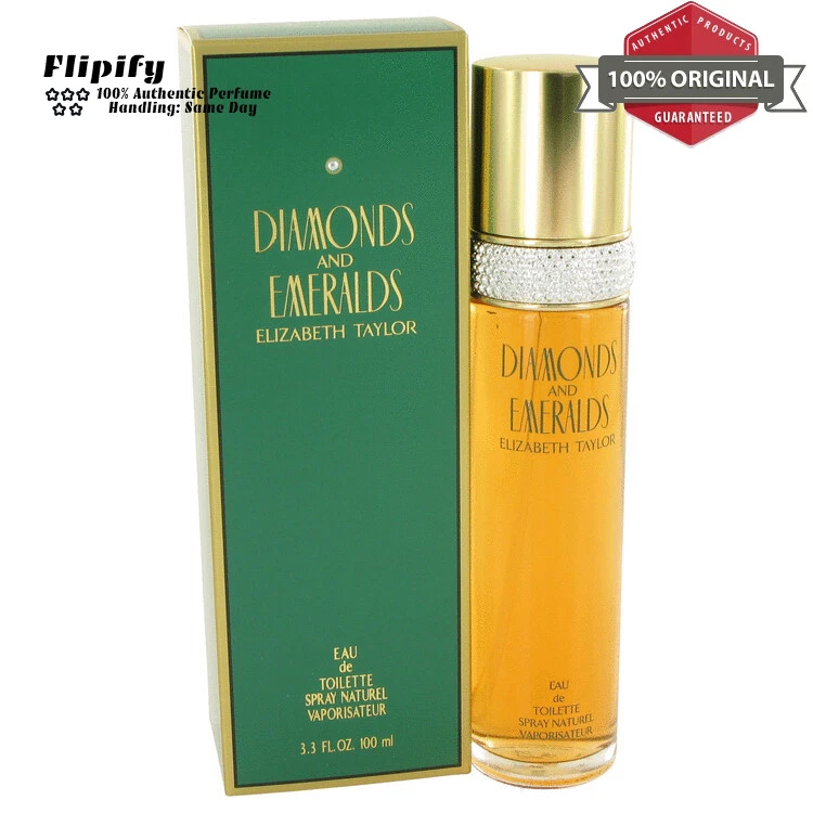DIAMONDS & EMERALDS 女士香水 3.3 盎司淡香水喷雾 Elizabeth Taylor 著 — 第 1/1 张图片