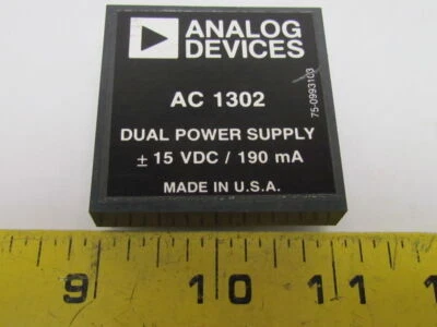 Analog Devices AC 1302 75-0993103 Dual Power Supply 15VDC/190 mA - Image 1 of 4