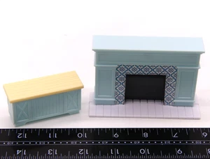 Sunny Days Chimenea y Mesa Miniatura Casa de Muñecas Sin Muñeca Figura Casa Calico - Imagen 1 de 6