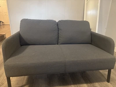 Ikea loveseat gray sofa - Image 1 of 4