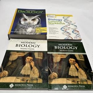 Memoria Press Modern Biology Bundle Textbook Teacher&Student Guide Coloring Book - Bild 1 von 14