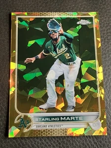2022 Topps Chrome Sapphire Baseball 305 Starling Marte Gold #/50 - Picture 1 of 2