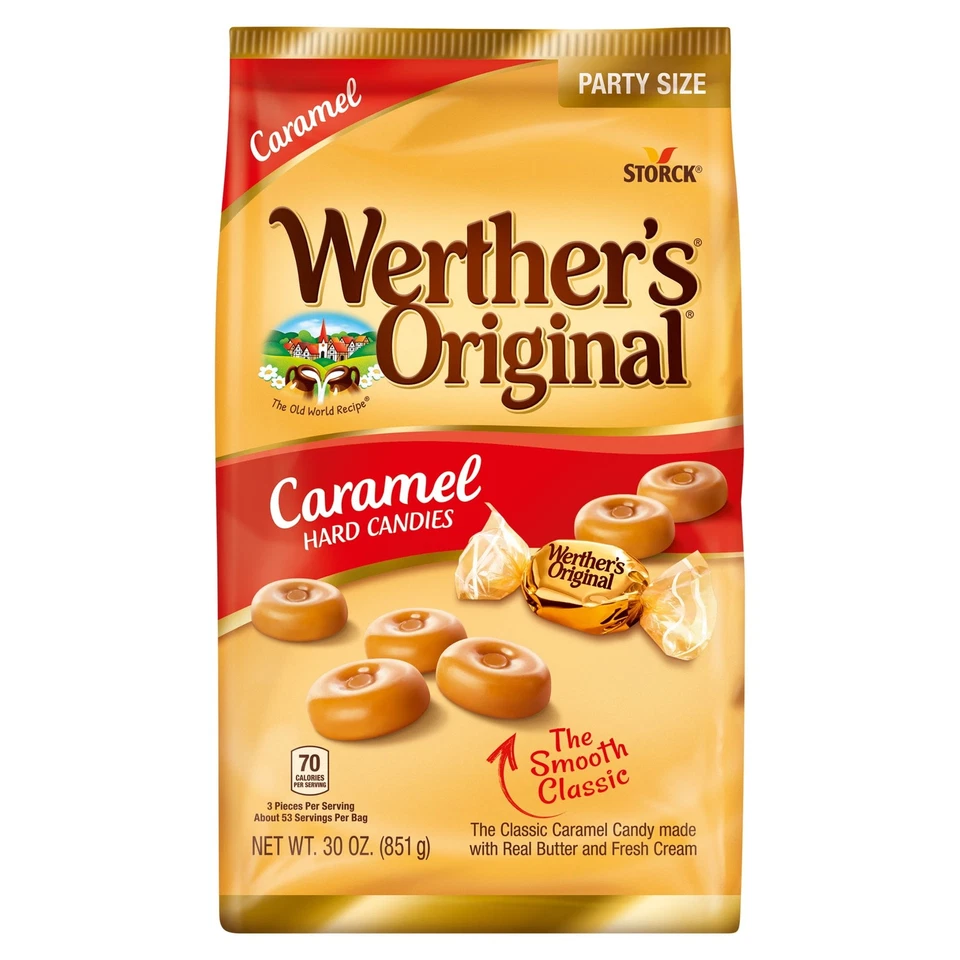 Werther's Original Creamy Caramel Filled Hard Candies 30 Oz