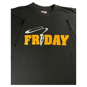 Vintage 90s Friday Movie XL Ice Cube Chris Tucker Black Soundtrack Rap Shirt USA - Picture 1 of 5