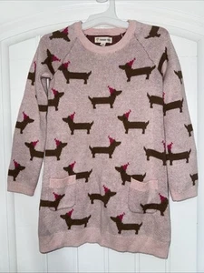 Tucker & Tate Sweater Dress 5T Girls Weiner Dog dachshund Nordstrom - Picture 1 of 5