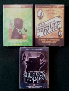 Sherlock Holmes Classic Radio Detectives Radio Spirits: 3 Brand New/Sealed - Picture 1 of 2