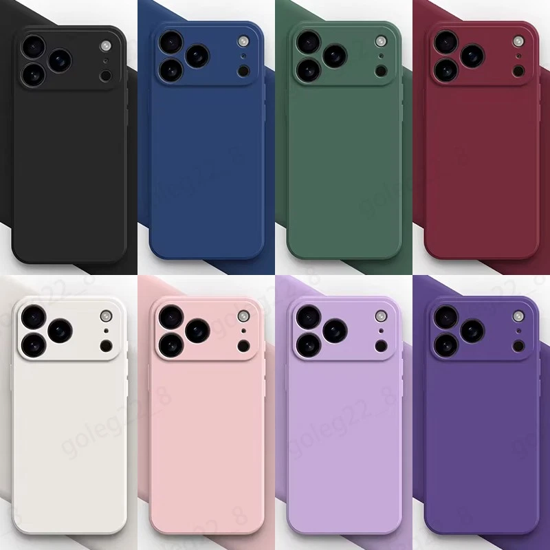 Liquid Silicone Phone Case For Apple iPhone 17 Pro Max Air Shockproof Soft Cover - Image 1 of 4