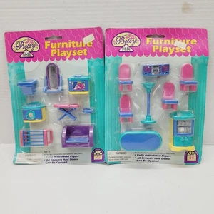 Betsy Puppenhaus Möbel Spielset Menge 2 Esszimmer & Waschküche Vintage versiegelt - Bild 1 von 10