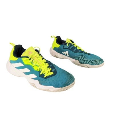 Adidas Barricade Tenis Zapatos Talla 11 Para Hombres Arctic Fusion Aqua Verde Amarillo Cancha Foto 1 de 4