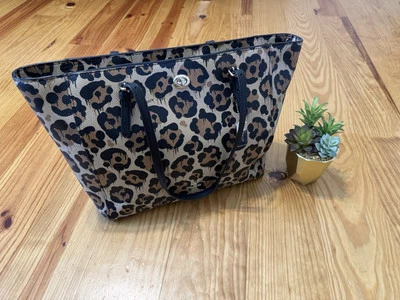 RARE Coach Wild Beast Leopard Turnlock Tote Shoulder Bag - Image 1 of 4