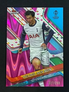 Heung-Min Son 2024-25 Topps Finest UEFA Pink Raywave Refractor /250 #68 - Imagen 1 de 2