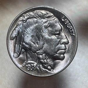 1938-D Buffalo Nickel 5C Toned Gem Brilliant Uncirculated - Picture 1 of 4