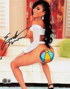 Hot Sexy Ember Snow Signed Autograph 8x10 Photo Adult Film Star Beckett BAS - Picture 1 of 2