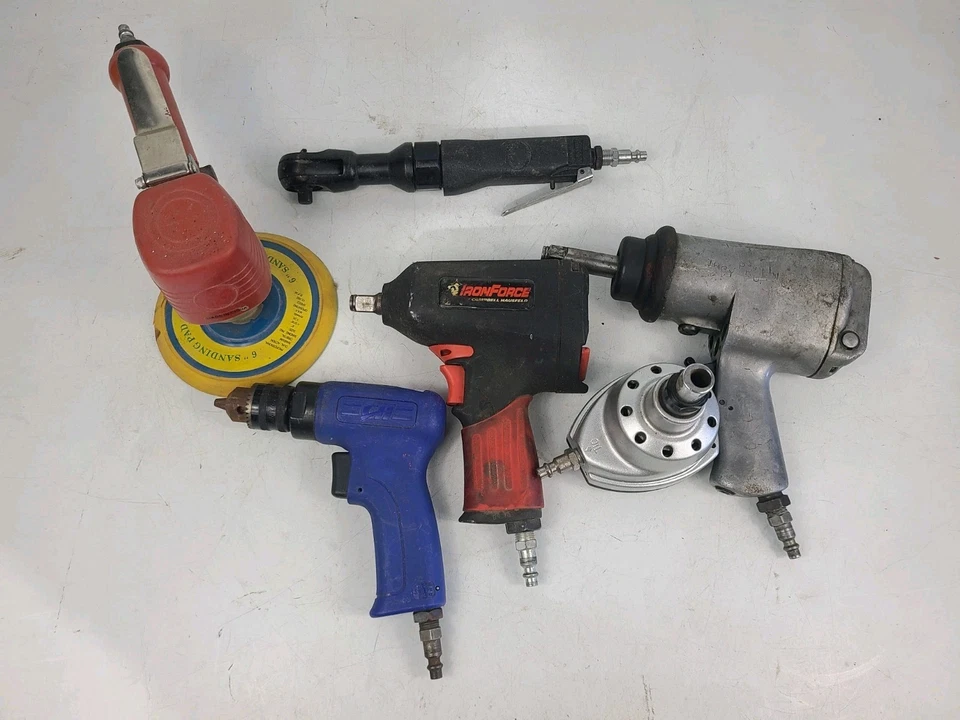 Lote mixto de 6 herramientas neumáticas neumáticas  Foto 1 de 4