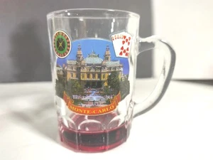 Mango de coppe de vidrio de chupito de recuerdo Monte Carlo Monaco Verre - Imagen 1 de 11