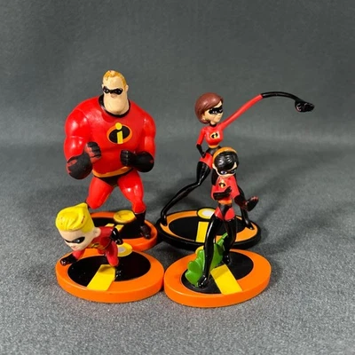 迪士尼皮克斯不可思议的蛋糕装饰人偶套装紫色弹性仪表板先生 — 第 1/4 张图片