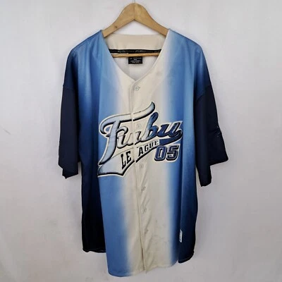 Maglia da baseball Fubu colore blu taglia XXL da uomo - Imagen 1 de 4