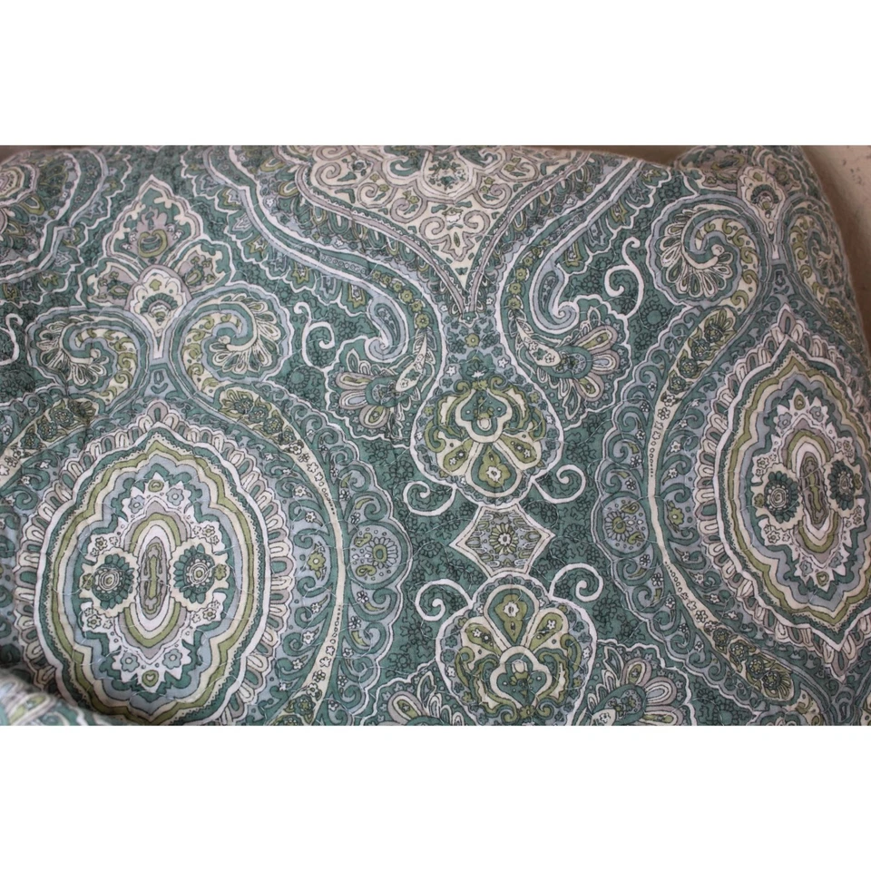 Tommy Bahama Coverlet Paisley 91303 King Size Blue Medallion Green - Image 1 of 4