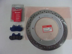 original Bremsscheibe Bremse hinten + Brembo Bremsbeläge Honda GL 1500 Gold Wing - Picture 1 of 2