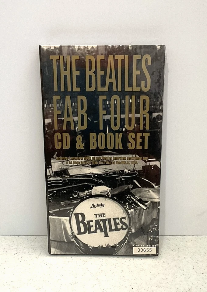 The Beatles – Fab Four (CD & Book Set) - Four Discs plus Book - Factory Sealed - Image 1 of 4