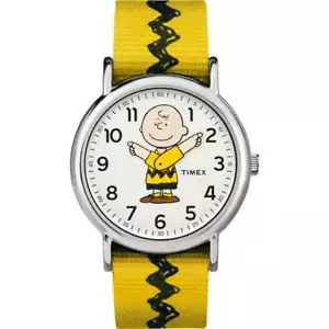 Timex TW2R41100 x Peanuts Unisex Weekender Charlie Brown Watch - Picture 1 of 3