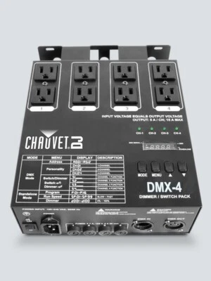 Chauvet DJ DMX4 4 Channel Dimmer / Switch Pack LED Lightning DMX Control - Image 1 of 4