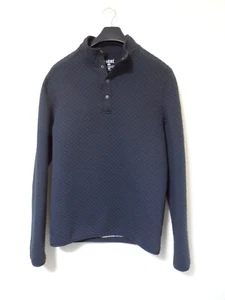 RHONE Black Quilted Gramercy Snap Pullover Top Small - Picture 1 of 11