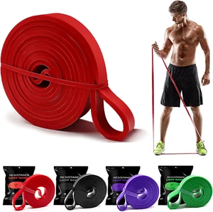 Red Pull up Assistance Bands Set Resistance Stretch Bands Powerlifting Training - Picture 1 of 1