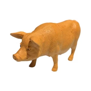 Vtg Pink Pig Hog 1999 Toy Major Hard Rubber Plastic Farm Ranch Made In China - Picture 1 of 5
