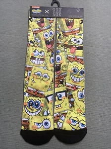 Nickelodeon Spongebob Squarepants Crazy Fun Novelty Crew Socks -Brand new - Picture 1 of 7
