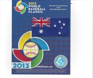 Spinner Clásico Mundial de Béisbol 2013 + 2 parches de Australia logotipo con licencia oficial - Imagen 1 de 1