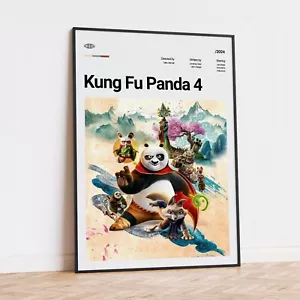 Kung Fu Panda 4 Movie Film Poster Art Print - Picture 1 of 2