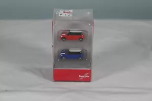 Herpa N-PKW SET Maßstab 1:160 / Spur N - rot & blau Mini Coopers - Bild 1 von 4