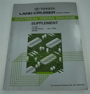 TOYOTA EWD232F Elektrik Schaltpläne Electrical Wiring LandCruiser J8 FZJ80 HDJ80 - Bild 1 von 1