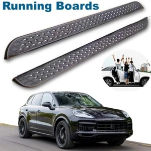 2PCS Running Boards Fits for Porsche Cayenne 2011-2017 Nerf Bars Side Steps - Picture 1 of 7