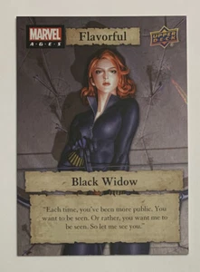 2020 Upper Deck Marvel Ages Flavorful Black Widow 1:32 Insert Foil Card #F-22! - Picture 1 of 2