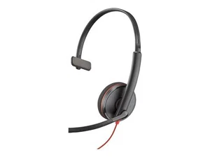 HP Poly Blackwire 3210 Monaural USB-C-Headset + USB-C/A-Adapter schwarz - Bild 1 von 2