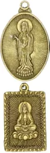RARE ANTIQUE TIBET BUDDHIST MEDALS/NECKLACES (2) PRICED SINGLY - BUY 2 GET BOTH! - Picture 1 of 1