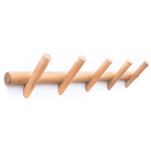 55*13*4.4 cm Garderobenleiste 5 Haken Platzsparende Garderobenhaken Design - Bild 1 von 7