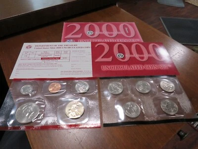 2000 U.S. Mint Uncirculated 10 Coin Denver Mint Set - Image 1 of 4