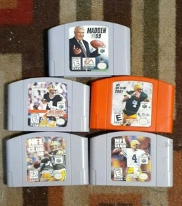 NFL QB Club 1998/1999/2000/2001/Madden 1999 (Nintendo 64) en muy buen estado forma/auténtico - Imagen 1 de 2
