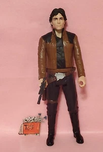 STAR WARS HAN SOLO ACTION FIGURE WITH GUN ACCESSORY SMUGGLER DISNEY HASBRO - Picture 1 of 6
