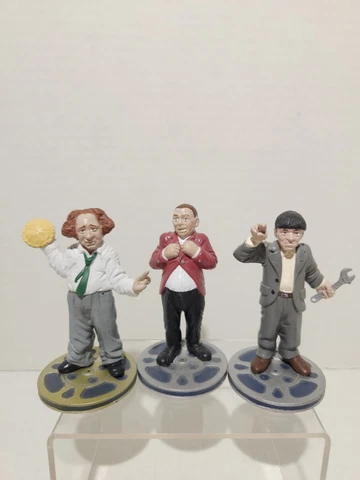 Three Stooges PVC Figures 3.75"  NMP Columbia Pictures VTG 1992 Moe Larry Curly Cover
