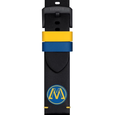 Correa de reloj de cuero oficial Tissot NBA Golden State Warriors T852047516 Foto 1 de 4