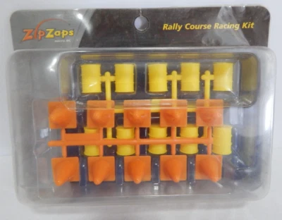 Zip Zaps micro RC Rally Course Racing Kit 10 Orange Pylons & 10 Yellow Barrels - Image 1 of 4