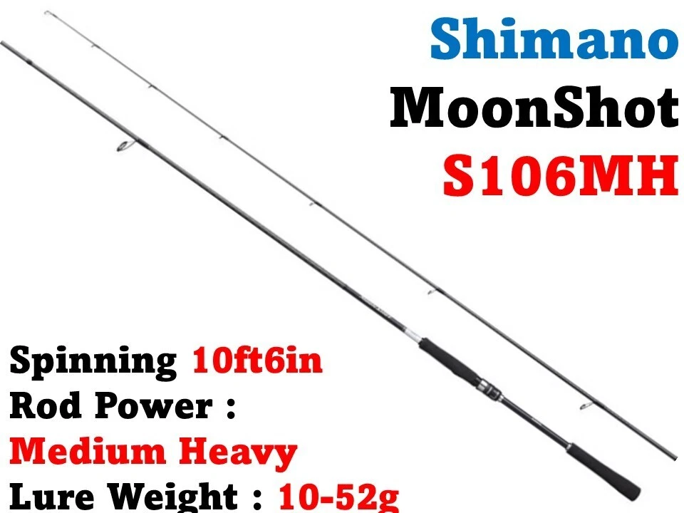 Shimano 21 MoonShot S106MH 10ft6in Medium Heavy 2 pieces SeaBass ship from Japan - Image 1 of 1