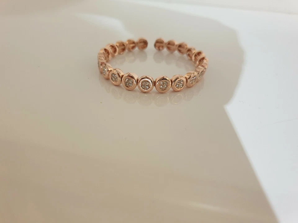 Brazalete chapado en oro con piedras Foto 1 de 4