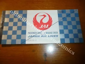 JAPAN AIR LINES 1970 VECCHIO BIGLIETTO VINTAGE AIRLINE TICKET FLUGTICKET - Bild 1 von 1