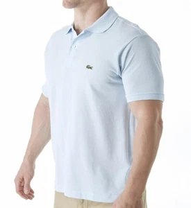 Lacoste RILL LIGHT BLUE Men's Classic Fit Short Sleeve Polo Shirt, US Large - Picture 1 of 4